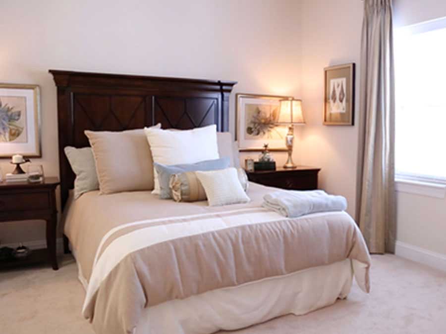 Charlotte Senior Living Apartment Bedroom