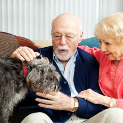 Senior Couple With Dog