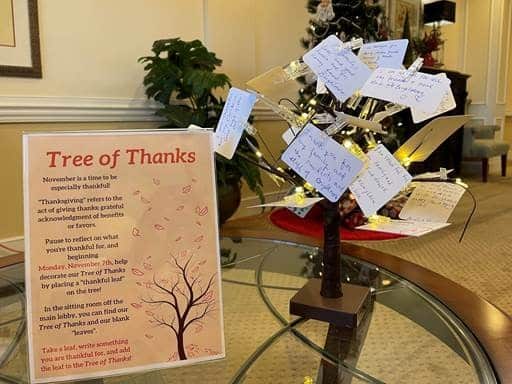 Thankful Thanksgiving Tree