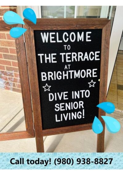 Welcome Sign for The Terrace