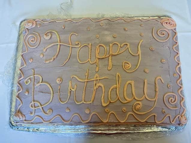 June Happy Birthday cake