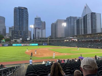 Cheering the Charlotte Knights